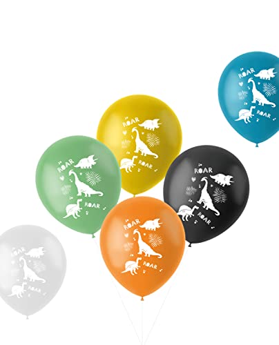 Folat 68389 Ballons Dino Roars 33cm - 6 Stück Folat 68389 Ballons Dino Roars 33cm - 6 Stück von Folat
