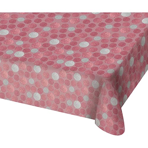 Folat 68403 Tischdecke glänzend, Rosa, Roze von Folat