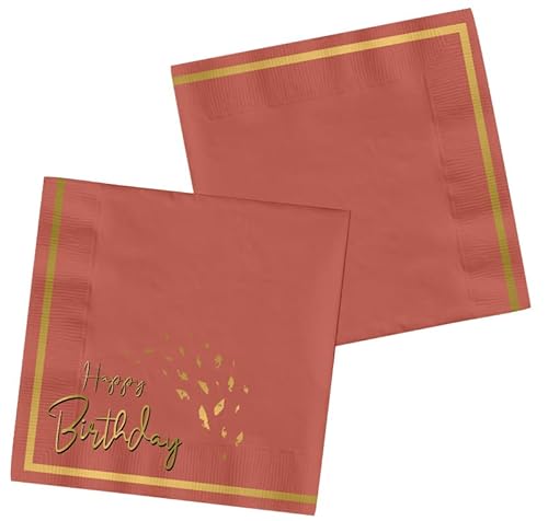 Folat 68499 Servietten Golden Dusk 33x33cm-20 Stück, Pink Folat 68499 Servietten Golden Dusk 33x33cm-20 Stück, Pink von Folat