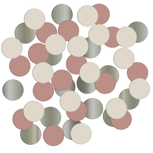Folat 68708 Geburtstag Dekoration Rosa, Creme, Champagner Gold - Confetti - Crème Rose - 14 gr. - Eine raffinierte und lebendige Geburtstagsdeko Happy Birthday von Folat