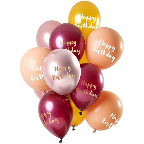 Folat 69200 Ballons Pink-Gold 30cm-12 Stück Latex Helium Luftballon, Geburtstag Deko, Happy Birthday, 30 cm Folat 69200 Ballons Pink-Gold 30cm-12 Stück Latex Helium Luftballon, Geburtstag Deko, Happy Birthday, 30 cm von Folat