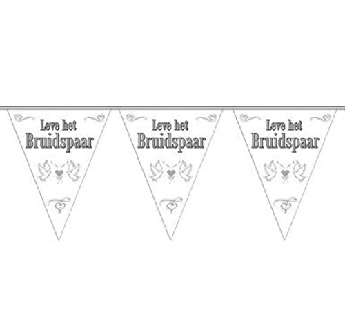 Folat B.V 7456 Lange Lebensdauer für Braut und Bräutigam Bunting Garland, bunt Folat B.V 7456 Lange Lebensdauer für Braut und Bräutigam Bunting Garland, bunt von Folat B.V