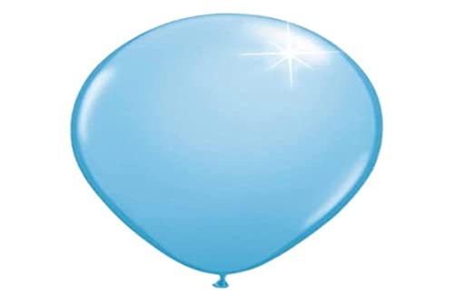 Folat 8116 Einfarbige metallic Luftballons hellblau 100er Pack von Folat