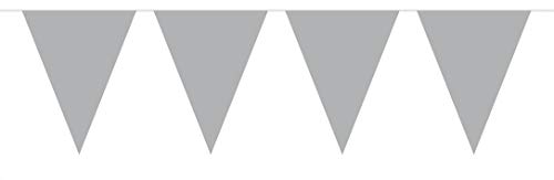 Folat Party Dekoration Wimpelkette 6 Meter – Silber Folat Party Dekoration Wimpelkette 6 Meter – Silber von Folat