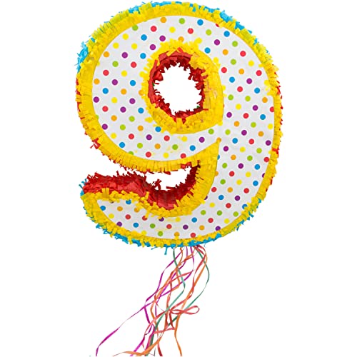 Folat Piñata * ZAHL 9 * für den 9. Kindergeburtstag von Folat