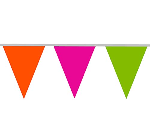 Folat - Wimpelkette - mit je 20 Wimpel zu je 21 x 30 cm auf 10 m - schwer entflammbar - 10 m Folat - Wimpelkette - mit je 20 Wimpel zu je 21 x 30 cm auf 10 m - schwer entflammbar - 10 m von Folat