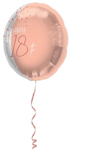 PDL Folat 67718 Folienballon Elegant Lush Blush Jahre-45cm, Zahl 18, Large PDL Folat 67718 Folienballon Elegant Lush Blush Jahre-45cm, Zahl 18, Large von PDL