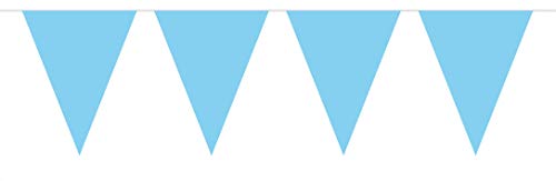 Folat CC-FO-22614 Wimpelkette/Party-Dekorationen, 10 Meter, mit 15 Fähnchen, Blau Folat CC-FO-22614 Wimpelkette/Party-Dekorationen, 10 Meter, mit 15 Fähnchen, Blau von Folat