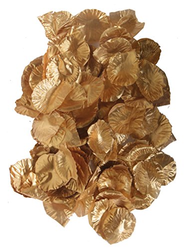 Seidenähnliches Rosenblatt-Konfetti in Gold // Tüte mit 144 goldenen Rosenblätter // Deko Tischdeko Jubiläum Streukonfetti Geburtstag Birthday Rosen Seide Liebe Goldene Hochzeit 50 Jubiläum von Folat