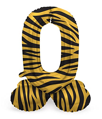 Folat 64750 Luftballon Geburtstag Stehender Ziffer Zahl 0 Tiger Chic Löwe Braun Schwarz 41 cm - Decoration Geburtstagdeko, Ballon Zahl, Kein Helium erforderlich Folat 64750 Luftballon Geburtstag Stehender Ziffer Zahl 0 Tiger Chic Löwe Braun Schwarz 41 cm - Decoration Geburtstagdeko, Ballon Zahl, Kein Helium erforderlich von Folat