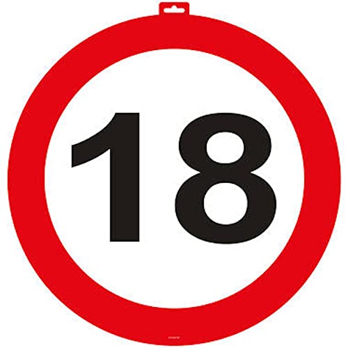Partyzubehör 18. Geburtstag Türschild Verkehrsschild - 47cm Partyzubehör 18. Geburtstag Türschild Verkehrsschild - 47cm von Partyzubehör