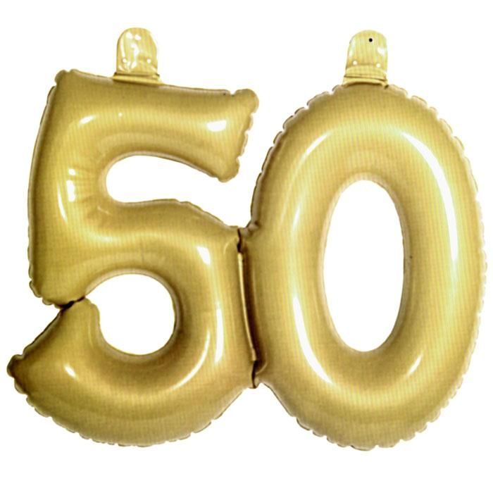 goldene Zahl 50, Infletter 50. Geburtstag/Goldhochzeit von Folat