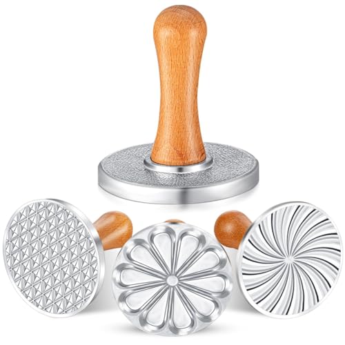 Folceretsc 3-Teiliges Keksstempel-Set Aus Metall mit Holzgriff für DIY-Backen, Kuchen und Gebäckformen, Feinste Verarbeitung Folceretsc 3-Teiliges Keksstempel-Set Aus Metall mit Holzgriff für DIY-Backen, Kuchen und Gebäckformen, Feinste Verarbeitung von Folceretsc