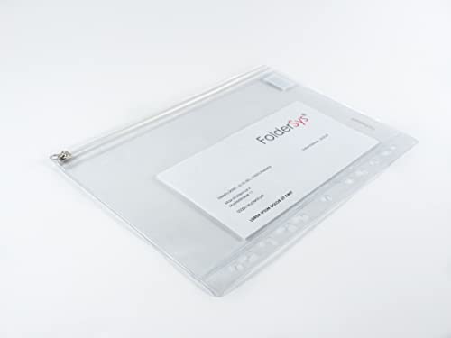 FolderSy 10x Prospekthülle A4, PVC, mit Zip-Gleitverschluss, Abheftrand, EURO- und Filofax-Lochung, 40410-00 FolderSy 10x Prospekthülle A4, PVC, mit Zip-Gleitverschluss, Abheftrand, EURO- und Filofax-Lochung, 40410-00 von FolderSys
