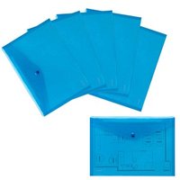 10 FolderSys Dokumententaschen DIN A4 blau glatt 0,20 mm von FolderSys
