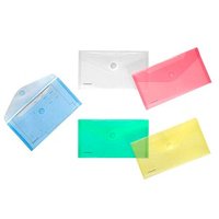 10 FolderSys Dokumententaschen DIN lang farbsortiert glatt 0,20 mm von FolderSys