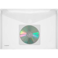 10 FolderSys Dokumententaschen DIN A4 quer transparent glatt 0,20 mm von FolderSys