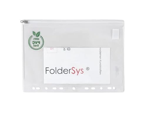 10x FolderSys Prospekthülle A4 mit Zip-Gleitverschluss, Abheftrand, EURO- und Filofax-Lochung, PVC frei, 40430-00 10x FolderSys Prospekthülle A4 mit Zip-Gleitverschluss, Abheftrand, EURO- und Filofax-Lochung, PVC frei, 40430-00 von FolderSys