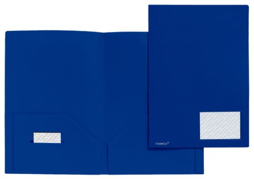 Broschüren-Mappe, Standard, blau, 10 Stück von FolderSys