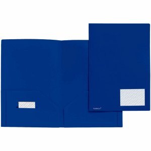 Broschüren-Mappe, Standard, blau, 10 Stück von FolderSys