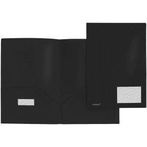FolderSys 10 x Angebotsmappe A4 PP vollfarbig schwarz von FolderSys