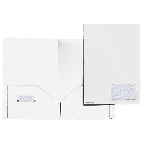 Broschüren-Mappe, Standard, weiß, 10 Stück von FolderSys