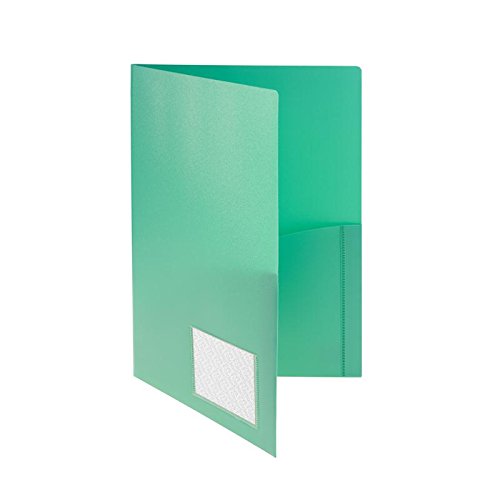 Broschüren-Mappe runde Taschen, Standard, grün, 10 Stück von FolderSys