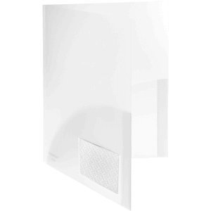 Broschüren-Mappe runde Taschen, Transparent, transparent, 10 Stück Broschüren-Mappe runde Taschen, Transparent, transparent, 10 Stück von FolderSys