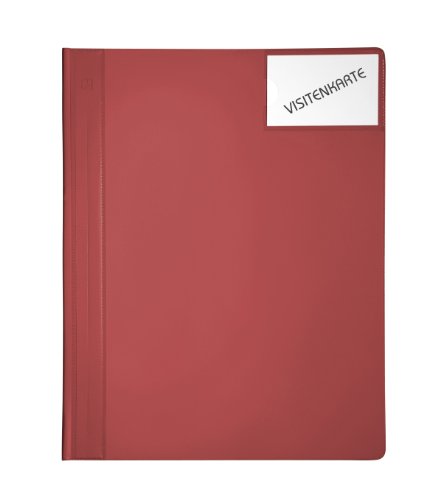 Dauer-Schnellhefter mit weissen Heftzungen, Taschen vorn+innen, A4, rot Dauer-Schnellhefter mit weissen Heftzungen, Taschen vorn+innen, A4, rot von FolderSys