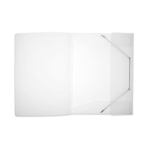 Eckspanner-Sammelmappe, PP, A4, Klarsichttasche, transparent milky von FolderSys