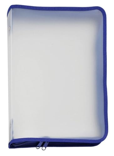 FolderSys 40452-40 Reissverschlusstasche A4 blau von FolderSys