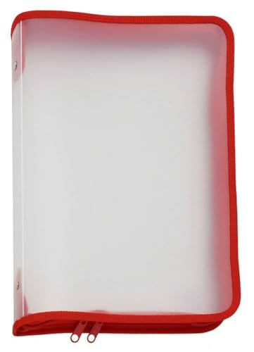 FolderSys 40452-80 Reissverschlusstasche A4 rot von FolderSys
