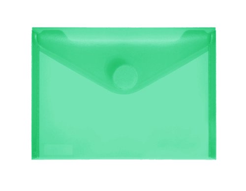 FolderSys - Dokumententaschen A6 quer, PP-Farbe: transparent grün transluzent von FolderSys