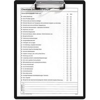 FolderSys Klemmbrett 80001-30 DIN A4 schwarz Kunststoff, 1 St. von FolderSys