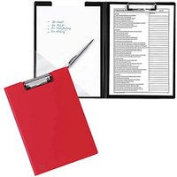 FolderSys Klemmbrettmappe 80003-80 DIN A4 rot Kunststoff, 1 St. von FolderSys