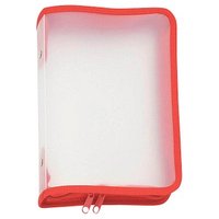 FolderSys Reißverschlussbeutel transparent/rot 0,5 mm, 1 St. von FolderSys