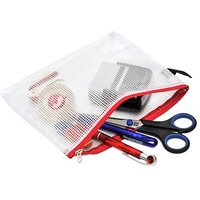 FolderSys Reißverschlussbeutel B6 transparent/rot 0,15 mm FolderSys Reißverschlussbeutel B6 transparent/rot 0,15 mm von FolderSys