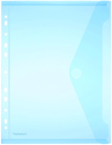 FolderSys Sichttasche A4, Klappe, Lochrand, transparent blau PG/20Stück FolderSys Sichttasche A4, Klappe, Lochrand, transparent blau PG/20Stück von FolderSys