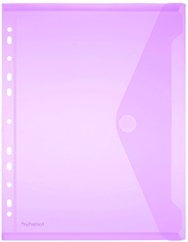FolderSys Sichttasche A4, Klappe, Lochrand, transparent rot PG/10 Stück FolderSys Sichttasche A4, Klappe, Lochrand, transparent rot PG/10 Stück von FolderSys