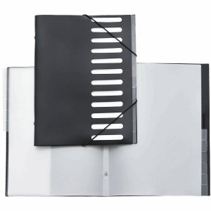 Foldersys Ordnungsmappe A4 PP 12 Fächer schwarz von FolderSys
