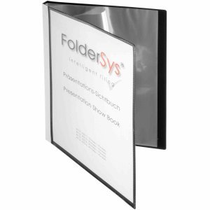 Foldersys Präsentations-Sichtbuch A4 20 Hüllen PP schwarz von FolderSys