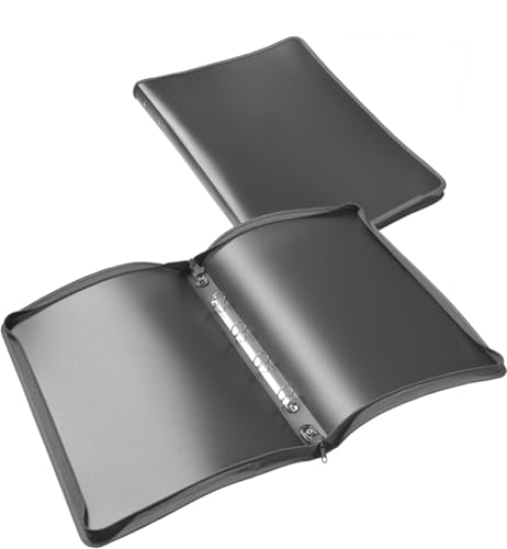 Foldersys Reißverschluss-Mappe A3 PP anthrazit transluzent 4-Ring-Mechanik Zip grau Foldersys Reißverschluss-Mappe A3 PP anthrazit transluzent 4-Ring-Mechanik Zip grau von FolderSys
