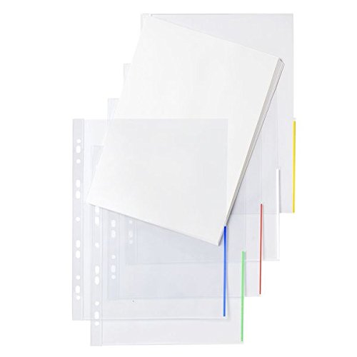 Index Sichthülle, PP, A4, EURO-Lochung transparent, Indexstreifen weiß, Index Sichthülle, PP, A4, EURO-Lochung transparent, Indexstreifen weiß, von FolderSys