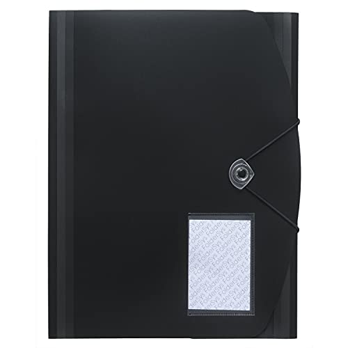 Jumbo Ecken Sammelmappe A4 PP schwarz von FolderSys