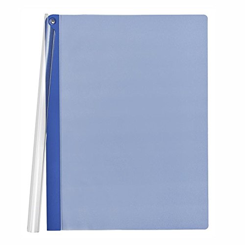 Klemmrücken-Mappe PP A4, Transparent, blau Klemmrücken-Mappe PP A4, Transparent, blau von FolderSys