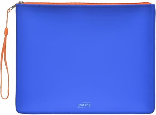 Silikon-Reißverschluss-Beutel Phat-Bag", A5, blau opak" von FolderSys