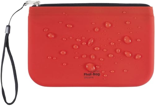 Silikon-Reißverschluss-Beutel Phat-Bag", A6, rot opak" von FolderSys