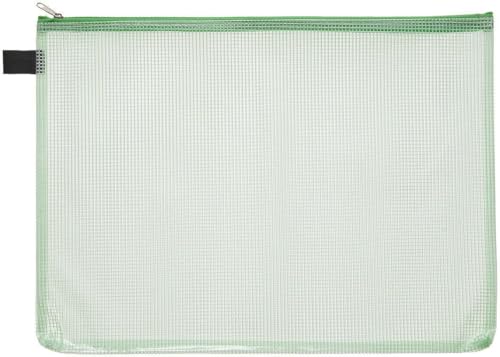 Vielzweck-Beutel, PVC, A4, Zip u. Folie grün transparent von FolderSys