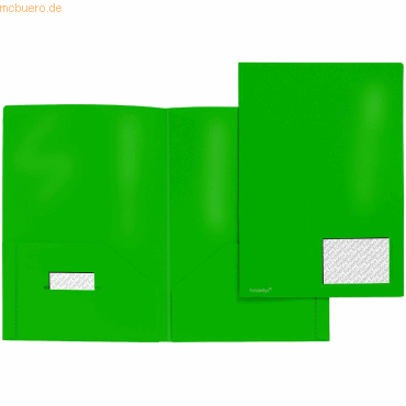10 x Foldersys Angebotsmappe A4 PP vollfarbig grün von Foldersys