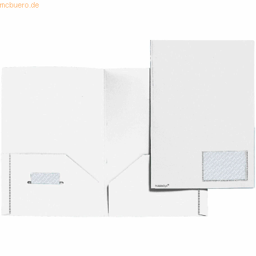 10 x Foldersys Angebotsmappe A4 PP vollfarbig weiß von Foldersys